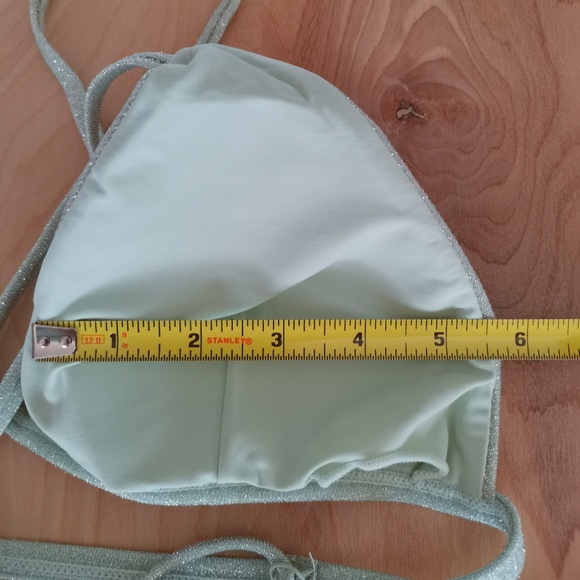 URBAN OUTFITTERS Glimmer Cheeky Bikini Bottom & Triangle Bikini Top- NWT (L) - Picture 13 of 15